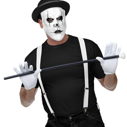 Widmann SRL Masker griezel clown met bolhoed