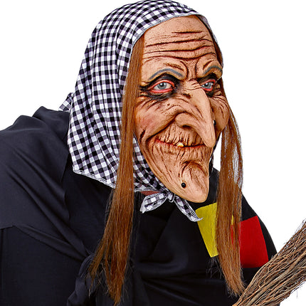Widmann SRL Masker heks met haar en hoofddoek
