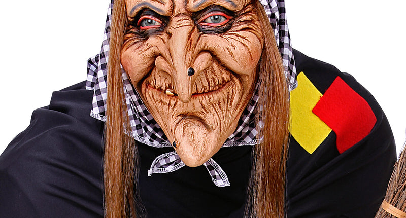 Widmann SRL Masker heks met haar en hoofddoek