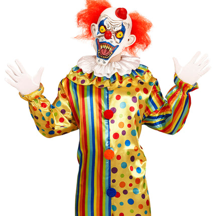 Widmann SRL Masker killer clown met rode haren