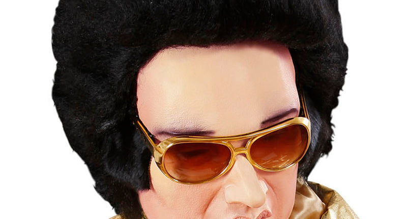 Widmann SRL Masker Latex/Schuim King Of Rock Met Haar