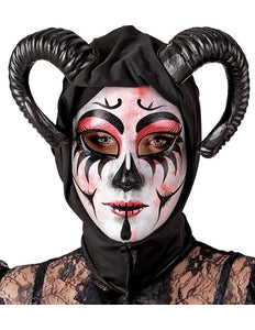 Widmann SRL Masker met kap theater duivel vrouw Evi