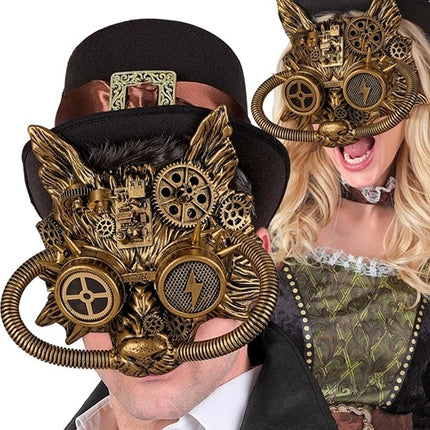 Widmann SRL Masker steampunk goud Fleur
