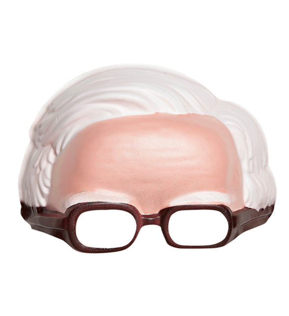 Widmann SRL masker zonder kin met bril en witte haarlijn