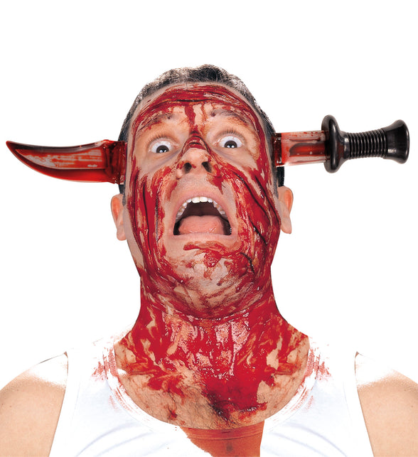 Widmann SRL Mes door hoofd met bloed diadeem