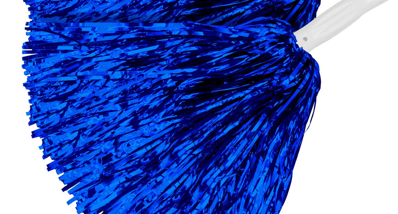 Widmann SRL Metallic pompons set blauw