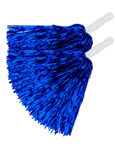 Widmann SRL Metallic pompons set blauw