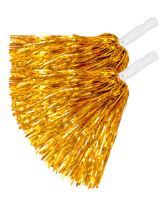 Widmann SRL Metallic pompons set goud