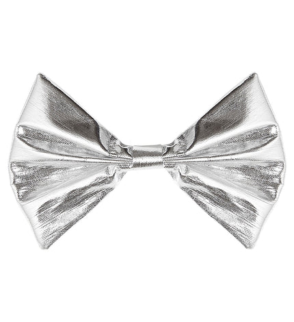 Widmann SRL Metallic zilveren strikjes