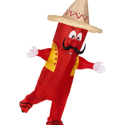 Widmann SRL Mexicaans chili peper kostuum opblaasbaar