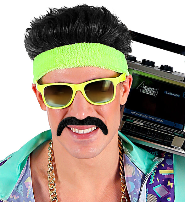 Widmann SRL Mexicaanse snor Macho zwart