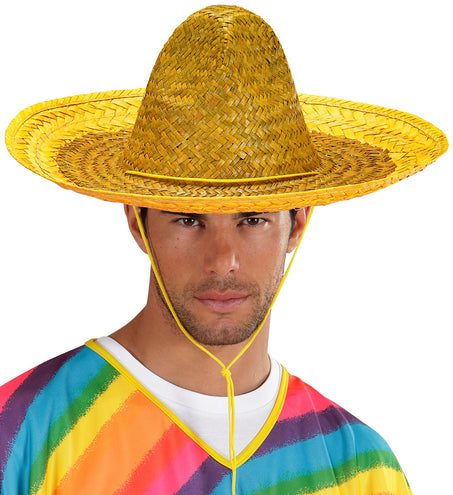 Widmann SRL Mexicaanse sombrero geel