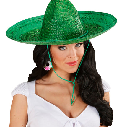 Widmann SRL Mexicaanse sombrero groen