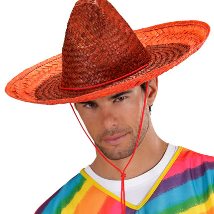Widmann SRL Mexicaanse sombrero oranje