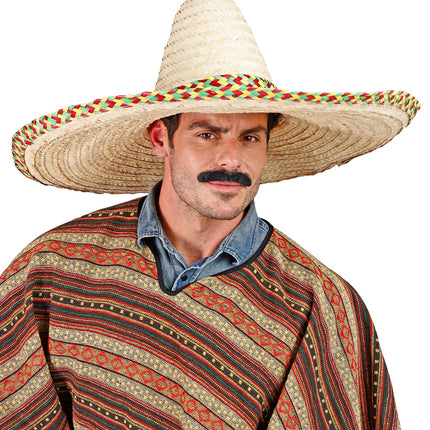 Widmann SRL Mexicaanse sombrero stro naturel