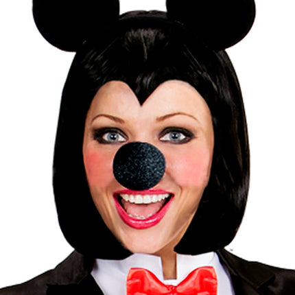 Widmann SRL Mickey neus muis zwart spons