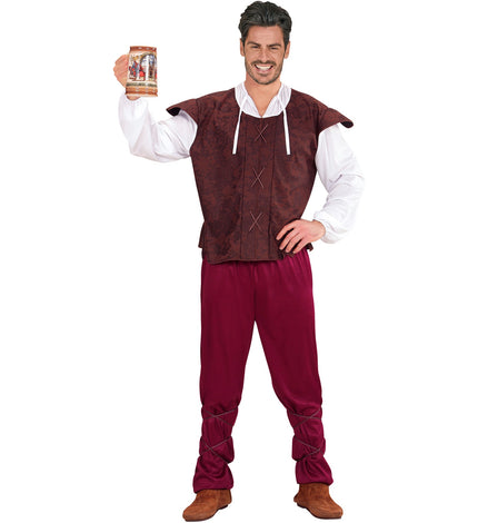 Widmann SRL Middeleeuws boeren kostuum Taveerne