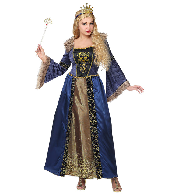 Widmann SRL Middeleeuws koningin pak Victoria dames