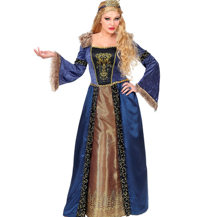 Widmann SRL Middeleeuws koningin pak Victoria dames