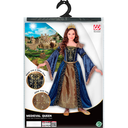 Widmann SRL Middeleeuws kostuum koningin Helena