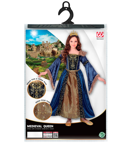 Widmann SRL Middeleeuws kostuum koningin Helena