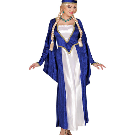 Widmann SRL Middeleeuwse kasteel jurk blauw