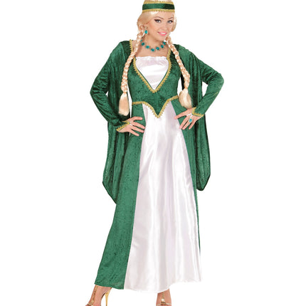 Widmann SRL Middeleeuwse kasteel jurk groen