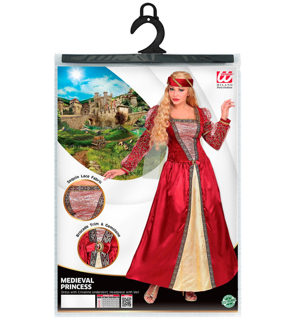 Widmann SRL Middeleeuwse prinses Helena pak dames