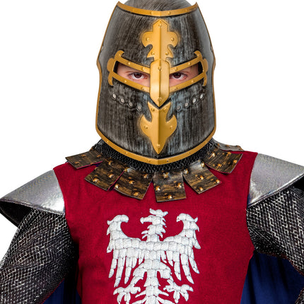 Widmann SRL Middeleeuwse ridder helm met vizier kind