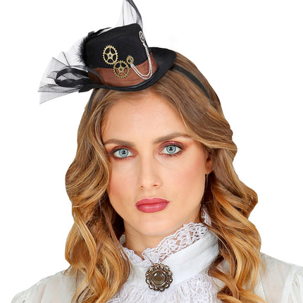 Widmann SRL Mini hoedje steampunk dames