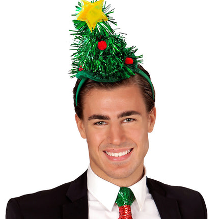 Widmann SRL Mini kerstboom op haarband