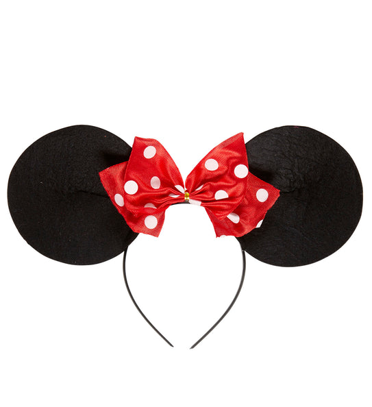 2 Stuks Mickey Mouse Haarband Met Oren, Neus En Strik – Zacht Pluche, Comfortabel, Ideaal Voor Carnaval, Halloween, Themafeestjes & Verkleedpartijen