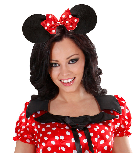 Widmann SRL Minnie muizen oren met strikje