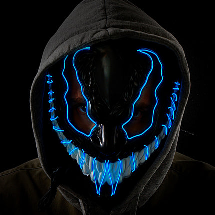 Widmann SRL Monster masker led blauw