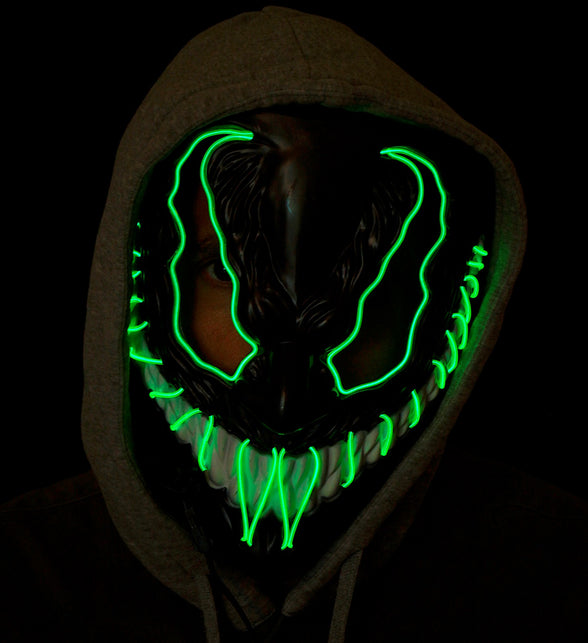 Widmann SRL Monster masker led groen