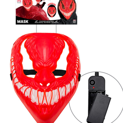 Widmann SRL Monster masker led rood