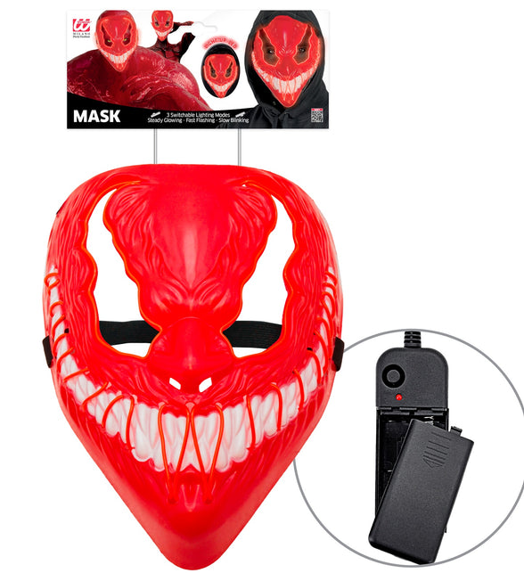 Widmann SRL Monster masker led rood
