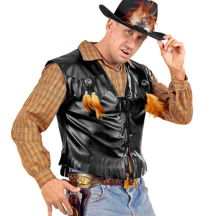 Widmann SRL Motor biker vest lederlook