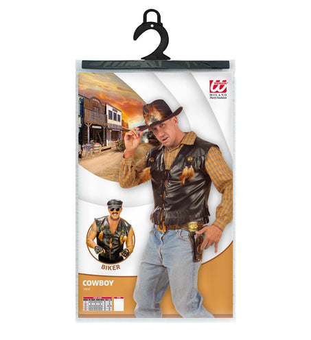 Widmann SRL Motor biker vest lederlook