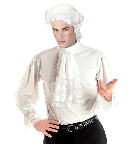 Widmann SRL Mozart blouse wit met jabot