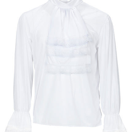 Widmann SRL Mozart blouse wit met jabot