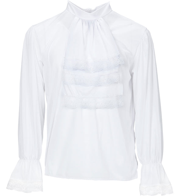 Widmann SRL Mozart blouse wit met jabot