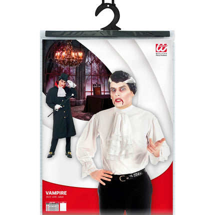 Widmann SRL Mozart blouse wit met jabot