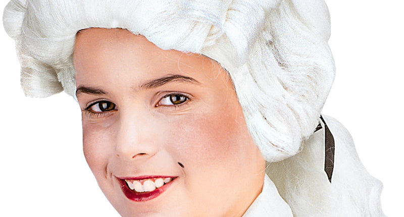 Widmann SRL Mozart pruik wit kind