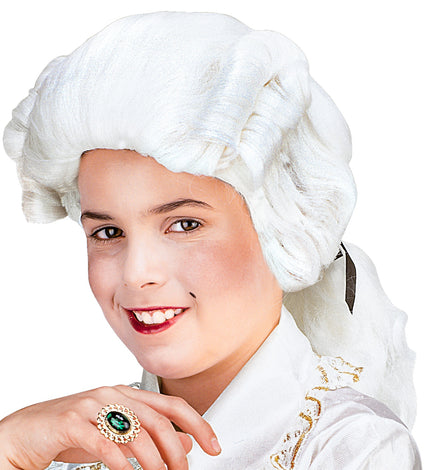 Widmann SRL Mozart pruik wit kind