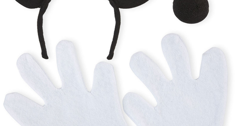 Widmann SRL Muizen oren met staart en handschoenen Mickey