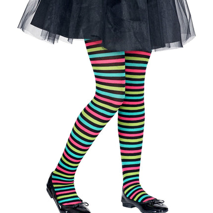 Widmann SRL Multi color panty gestreept kinderen