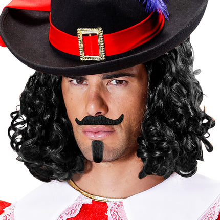 Widmann SRL Musketier Chevalier snor en sik zwart