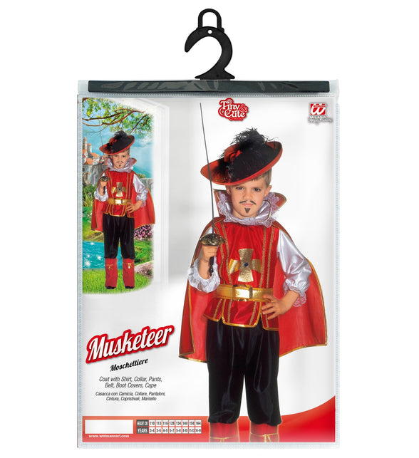 Widmann SRL Musketier kostuum rood Ruben