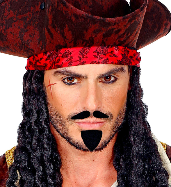 Widmann SRL Musketier snor en sik zwart